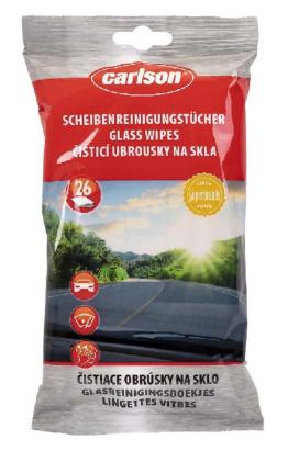 Șervețele umede Carlson pentru curățat geamuri auto, 26 bucăți