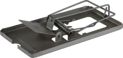 Pasca na potkany, kovová, čierna, 165x90 mm