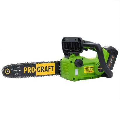 Fierăstrău cu lanț pe acumulator ProCraft PKA42Li Brushless 20V, lamă 30 cm