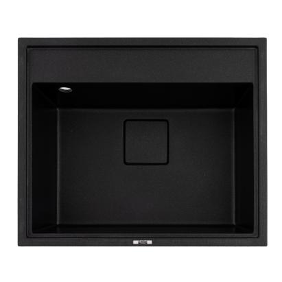 Chiuveta de bucatarie Elefant Premium SHERLIT, Negru metalic 600x500 mm