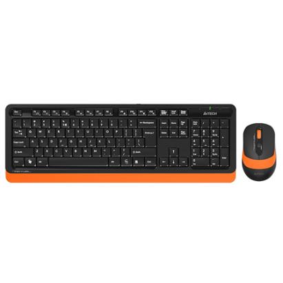 Kit tastatura si mouse wireless A4Tech FG1010, full-size 104 taste