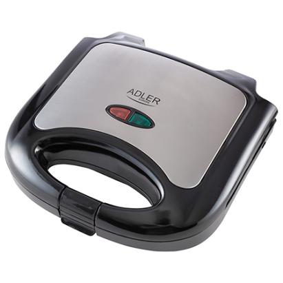 Sandwich maker Adler AD 3015, 850W, plăci antiaderente, indicator luminos