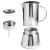 Aparat de facut espresso Adler 620 ml din inox, pentru aragaz