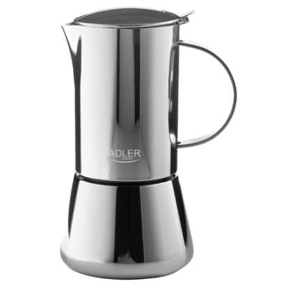 Aparat de facut espresso Adler 620 ml din inox, pentru aragaz