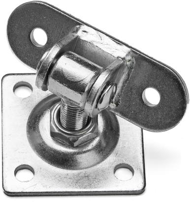 Balama reglabila cu placa 80x80 mm, filet de 16 mm, reglabila, lungime tija 45 – 65 mm, otel galvanizat MultiMark GlobalProd