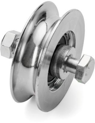 Roata culisanta cu 2 rulmenti de 68 mm, otel galvanizat, latime canal 20 mm, pentru porti suspendate MultiMark GlobalProd