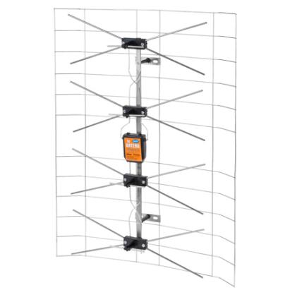 Antena TV completă pentru exterior VHF/UHF, câștig 13,5–60 dB