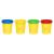 Plastilină Heroes, set 4 culori x 40 g, non-toxică, nu se lipește