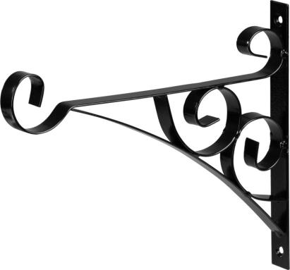 Suport decorativ de perete pentru ghiveci Strend Pro, metal 25x30 cm