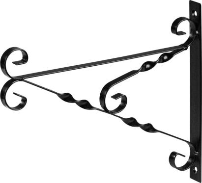 Suport ornamental de perete pentru ghiveci Strend Pro, metal, 25x30 cm