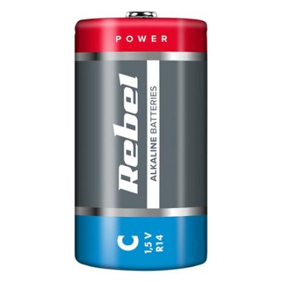 Baterie alcalină R14 (C) Rebel 1.5V, durată lungă pentru dispozitive