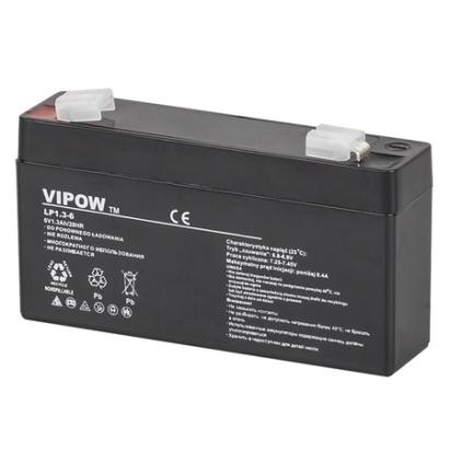 Acumulator stationar AGM VRLA 6V 1.3Ah Vipow pentru UPS si sisteme de alarma