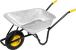Roabă Strend Pro Premium Fortis Black ES zincată 85L, 250 kg, roată pneumatică