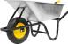 Roabă Strend Pro Premium Fortis Black ES zincată 85L, 250 kg, roată pneumatică