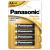 Set 4 baterii alcaline Panasonic AA LR06, energie de durată