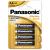 Set 4 baterii alcaline Panasonic AA LR06, energie de durată
