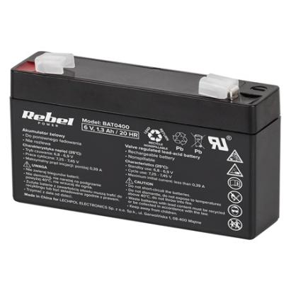Acumulator stationar AGM VRLA 6V 1.3Ah Rebel pentru UPS si alarme
