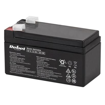 Acumulator staționar AGM VRLA 12V 1.3Ah Rebel pentru UPS și alarme