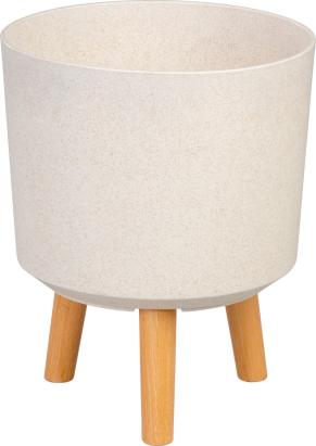 Ghiveci Strend Pro alb White Weath Finish, 24,5x24,5x31 cm