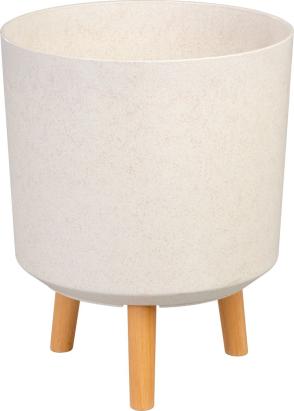 Ghiveci decorativ Strend Pro White Weath Finish, 30x30x37 cm