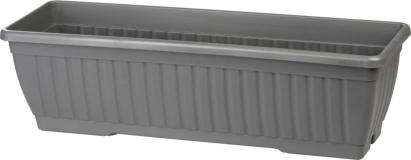 Jardinieră Strend Pro gri 60 cm din plastic, pentru balcon și terasă
