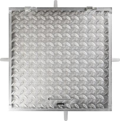 Capac canal MC60 zincat 600x600 mm, cu incuietoare, sarcina max. 150 kg
