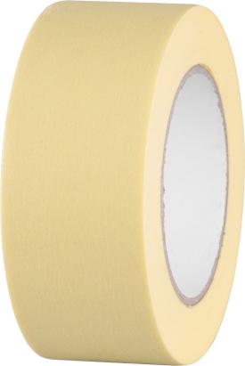 Bandă de mascare Strend Pro 50 mm x 50 m, rezistentă la 80°C, galbenă