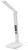 Lampa Strend Pro, stolná, LED, bezdrôtové nabíjanie, voľba intenzity svetla, s displejom, hodiny, budík, teplomer, 4 W, biela