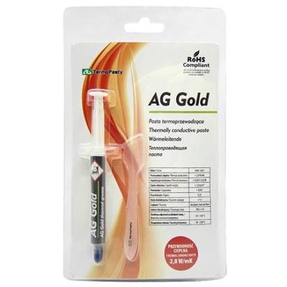 Pastă termoconductoare AG Gold 3 g cu compuși de aur, 2.8 W/mK