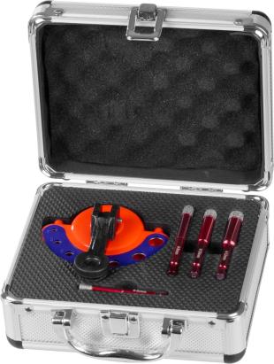 Sada vyrezávačov Strend Pro Premium, 6-8-10-12 mm, 1/4" Hex, diamant, korunky, professional, so šablónou na vŕtanie otvorov