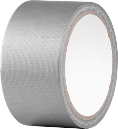 Bandă adezivă tip duct tape Strend Pro, 50 mm x 10 m, argintie