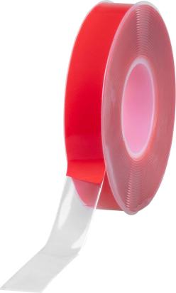 Bandă dublu adezivă acrilică Strend Pro 19 mm x 5 m, montaj, transparentă