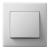 Întrerupător simplu Lezard ST pentru montaj îngropat, alb, 1 clapetă