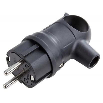 Ștecher Schuko cauciucat cu mâner pentru cabluri, priză 230V