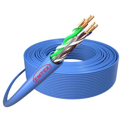 CABLU UTP CAT6 CUPRU 24AWG 305M EMTEX