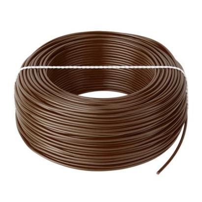 Conductor din cupru H05V-K 1x0,75 mm² maro, cablu litat PVC, rolă 100 m