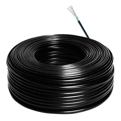 CABLU UTP CUPRU 0.5MM CAT 5E 305M PE NEGRU HIKVISISION
