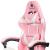 Scaun gaming Kruger&Matz GX-150 roz, spatar 145° si suport 150 kg