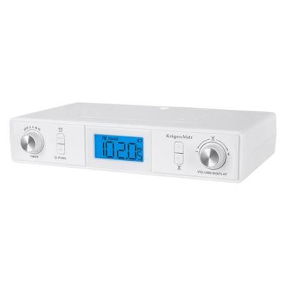 Radio de bucătărie Kruger & Matz cu Bluetooth, FM, ceas și montaj sub dulap