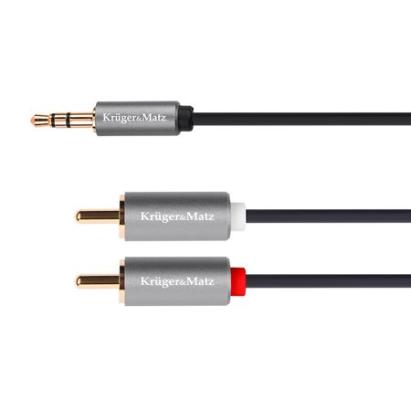 CABLU JACK 3.5 - 2RCA 1M BASIC K&M
