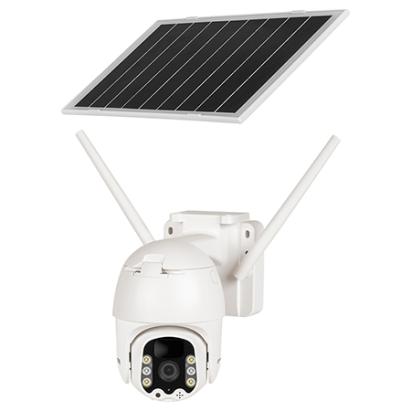 Cameră supraveghere 4G 3MP cu panou solar, Tuya, IP66, Connect C100 K&M