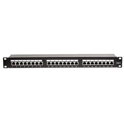 Patch panel 24 porturi RJ45 Cat5e FTP, 1U pentru rack 19", Krone/110 - Emtex