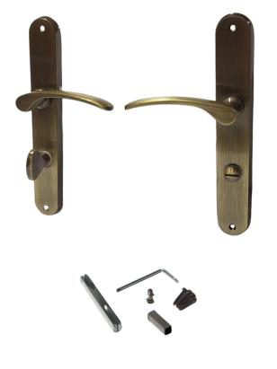 Set mânere pentru ușă Violetta WC 08/072/0,6, finisaj bronz antichizat