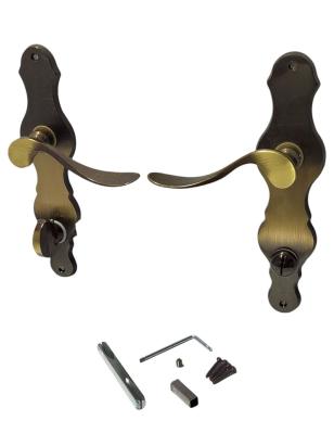 Set mânere ușă cu rozetă WC Löffel-L 08/090/06, finisaj bronz