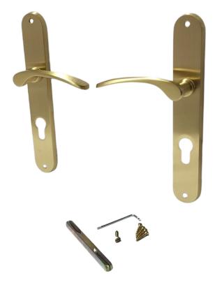 Set mânere pentru ușă Violetta PZ 72, finisaj auriu, stânga