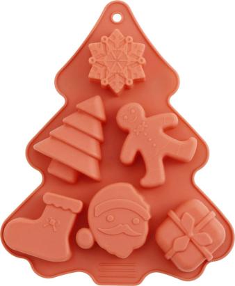 Forma MagicHome, silikónová, na pečenie, 6 vzorov , 22,2x18,5x2,5 cm