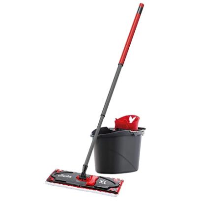 Set mop plat Vileda UltraMax XL cu găleată și storcător, 42 cm
