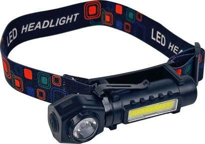 Čelovka Strend Pro XL0702, 110x34mm, 5W, XPE + COB 60 + 120 lm, 1200mAh, s odnímateľnou hlavou