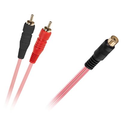 Cablu Y RCA mamă la 2x RCA tată, 0,2 m pentru split semnal audio