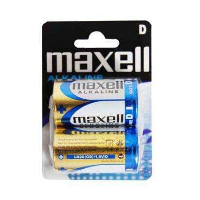 Baterii alcaline Maxell LR20 (D) – blister 2 bucati, pentru lanterne si jucarii